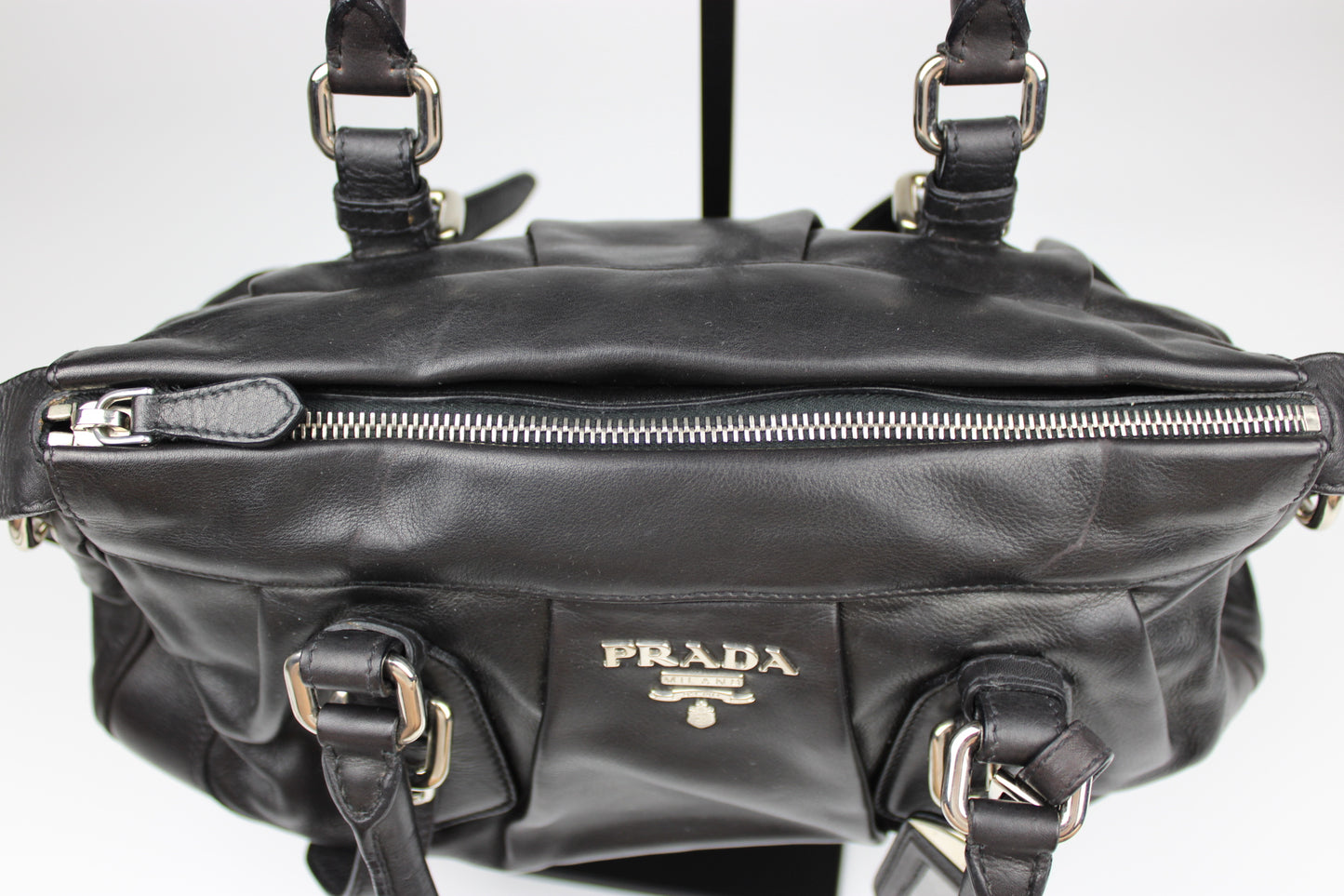 Prada Glacé Calf Leather 2-Way Bag