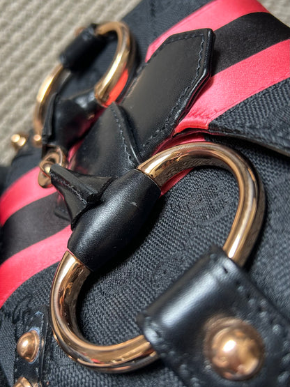 Gucci Monogram Horsebit Mini Pochette Bag