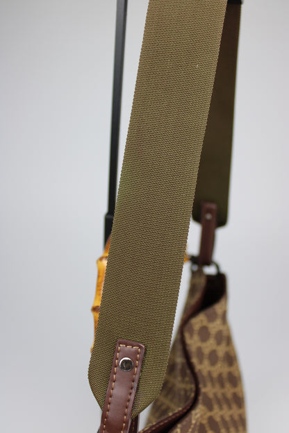 Gucci Monogram Bamboo Shoulder Bag