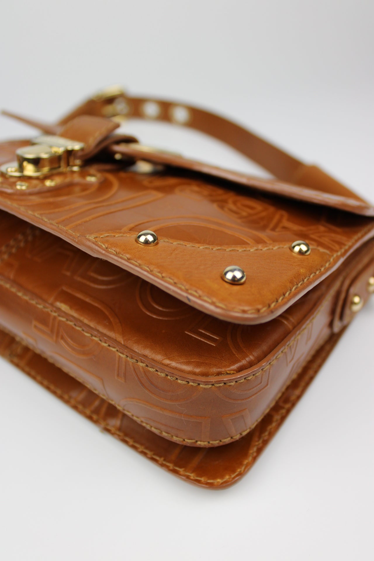 Dolce & Gabbana Leather Baguette Shoulder Bag