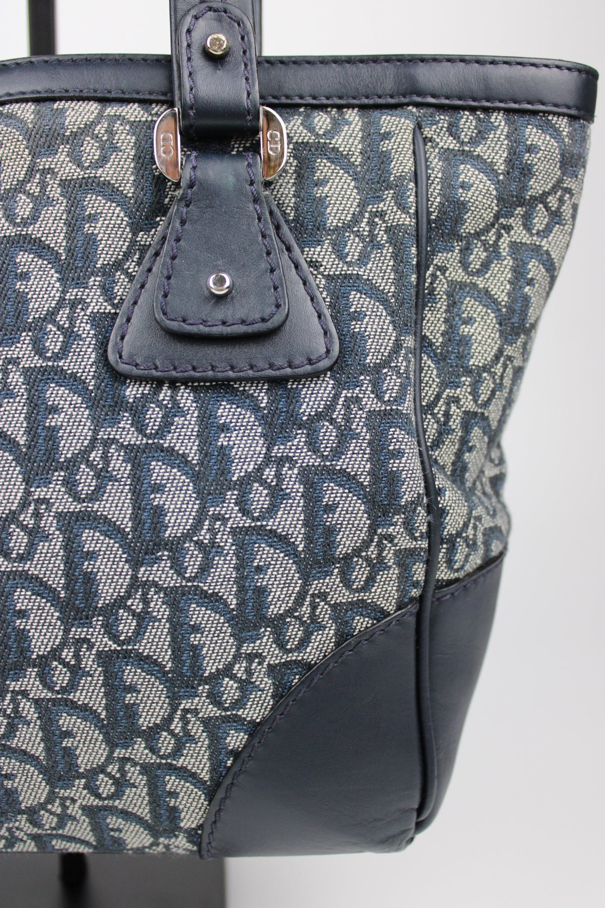 Pre-owned Dior Monogram Trotter Mini Tote Bag 2005