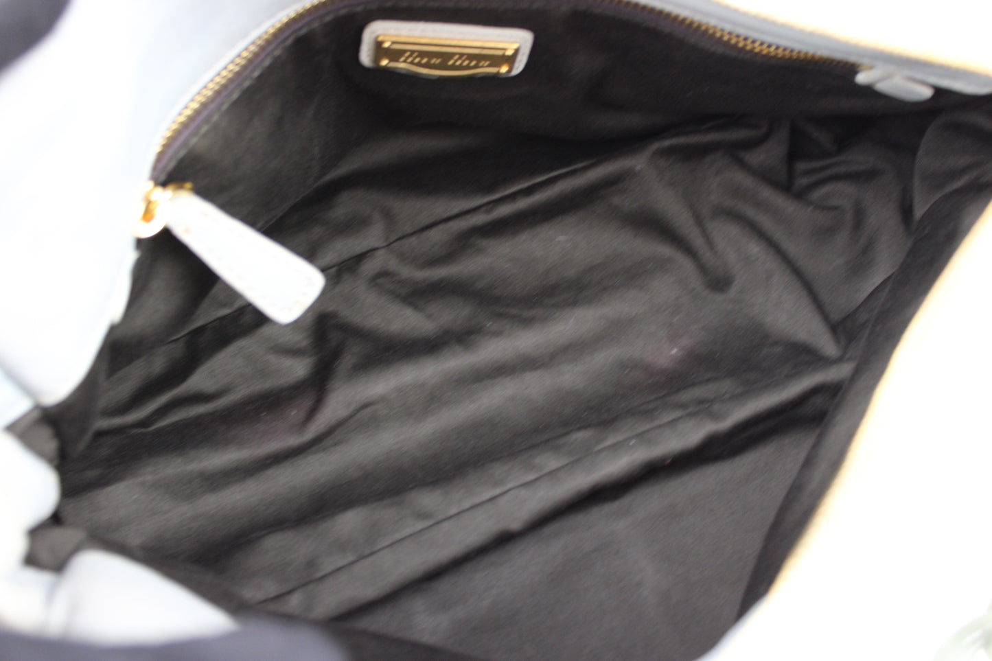 Miu Miu Leather Marbled Strap Shoulder Bag