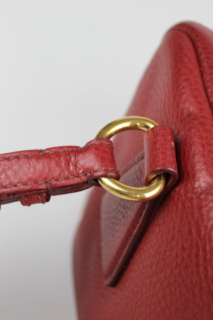 Prada Vit Daino Bauletto Leather Bag
