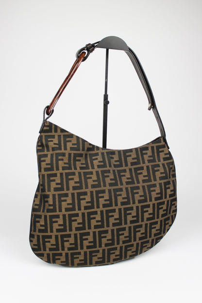 Fendi Zucca Oyster Shoulder Bag