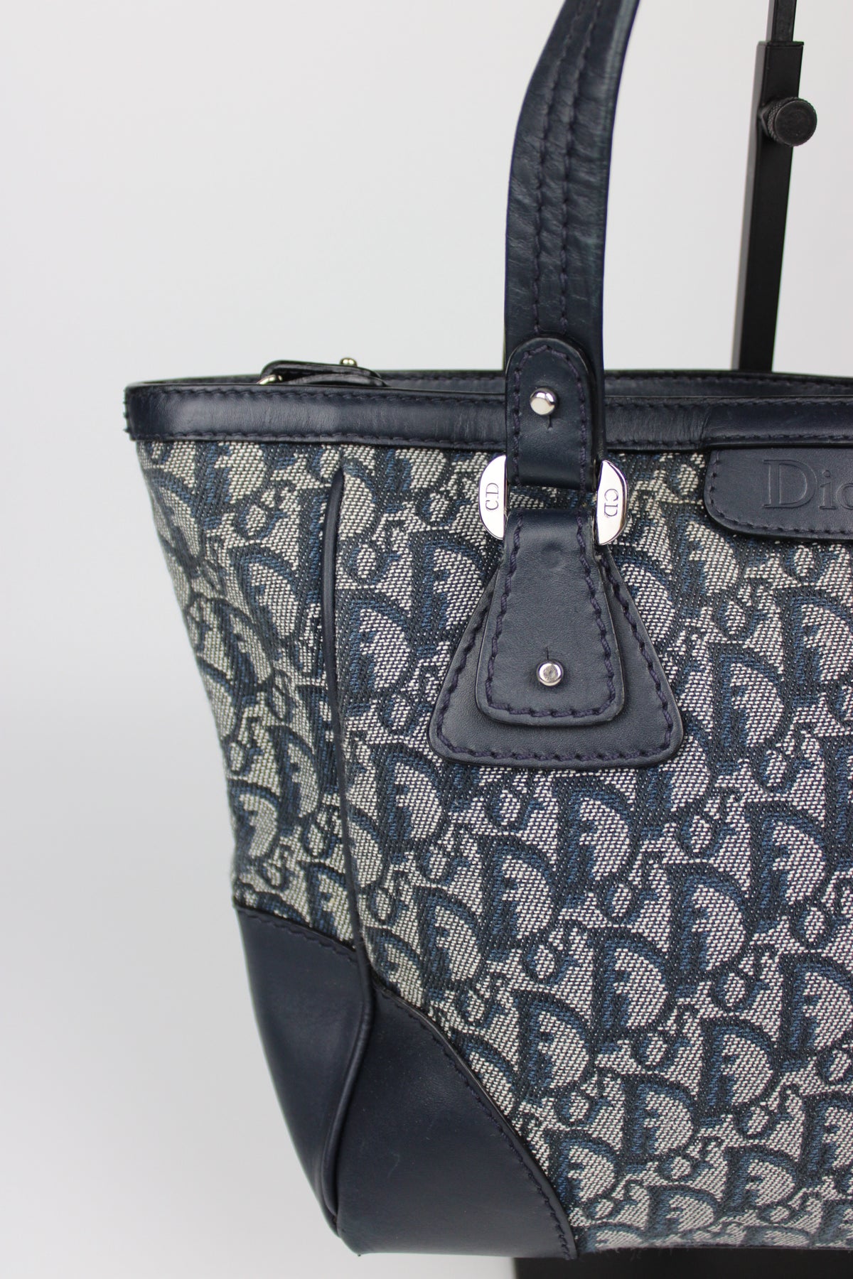 Pre-owned Dior Monogram Trotter Mini Tote Bag 2005