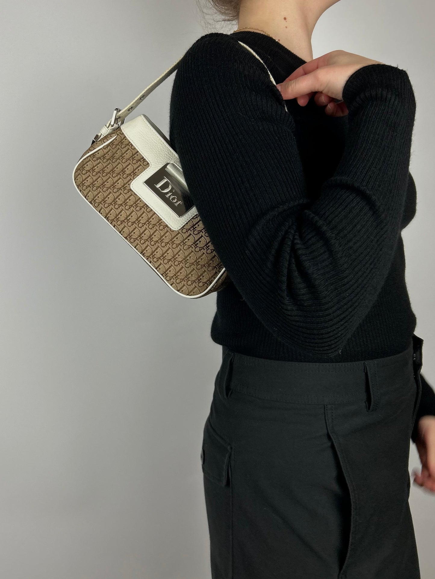 Dior Monogram Columbus Pochette Bag 2006