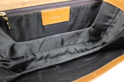 Dolce & Gabbana Leather Baguette Shoulder Bag