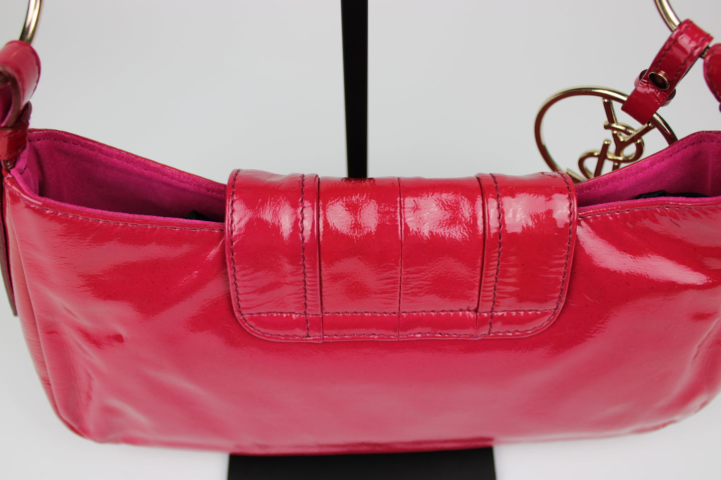 Yves Saint Laurent La Parisienne Patent O-Ring Strap Bag 2005