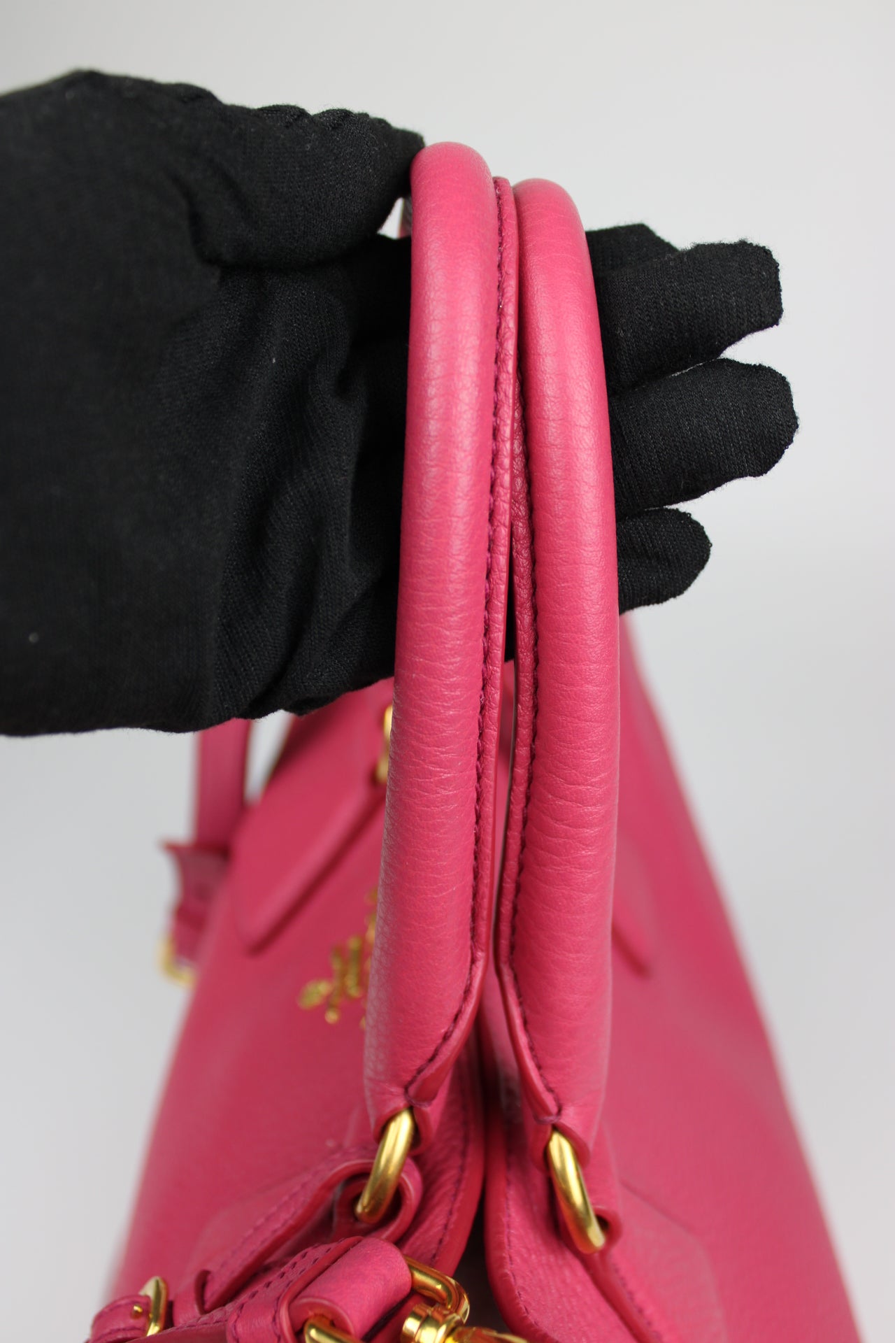 Prada Vitello Daino 2-Way Pink Tote Bag