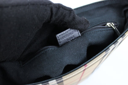 Pre-owned Burberry Nova Check Messenger Bag 2003