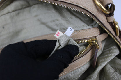 Pre-owned Prada Cervo Leather Hobo Bag