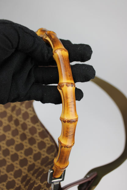 Gucci Monogram Bamboo Shoulder Bag