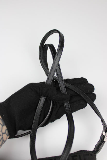 Fendi Zucchino Black Cross Body Bag