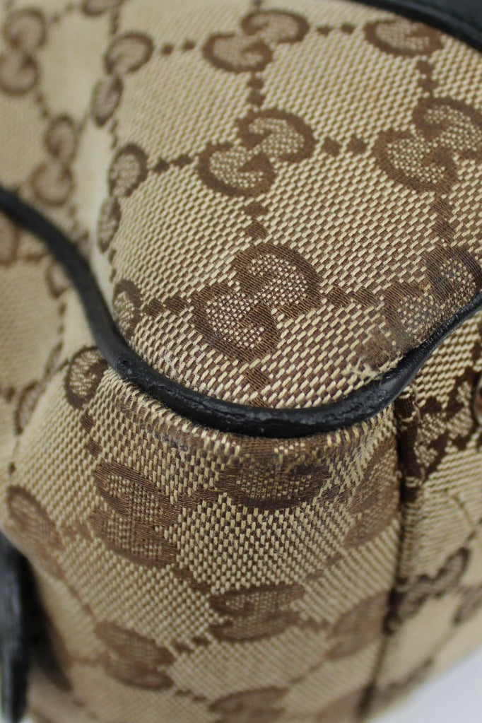 Pre-owned Gucci Monogram Interlocking GG Twins Shoulder Bag