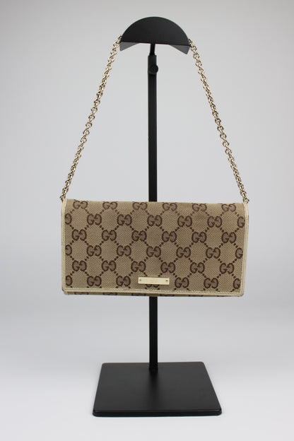 Gucci Monogram Wallet on Chain