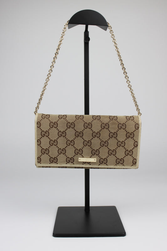 Gucci Monogram Wallet on Chain