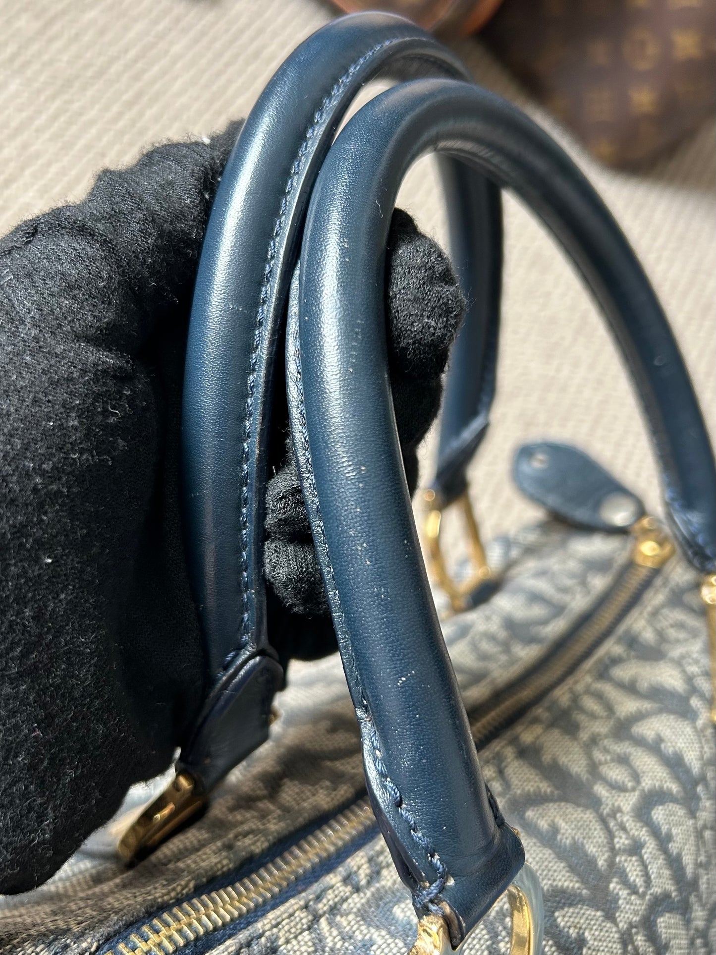 Dior Monogram Trotter Boston Bag 2002