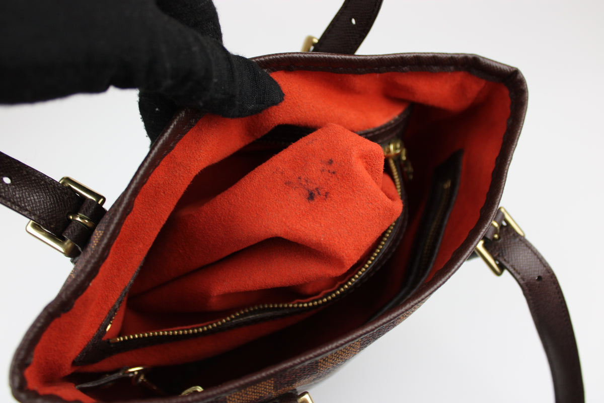 Pre-owned Louis Vuitton Damier Ebene Bucket Bag 1998