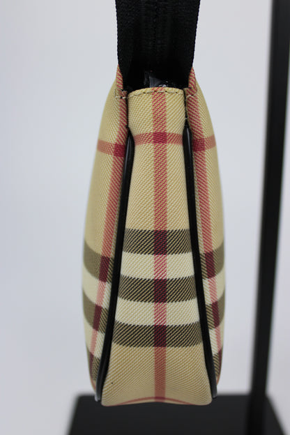 Pre-owned Burberry Nova Check Pochette Bag 2002
