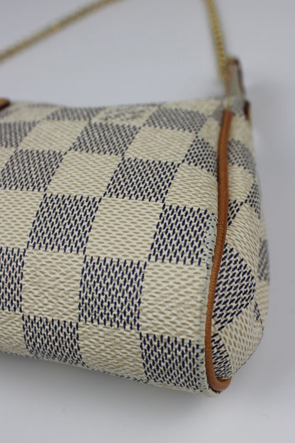 Louis Vuitton Damier Azur Eva Pochette Bag 2012