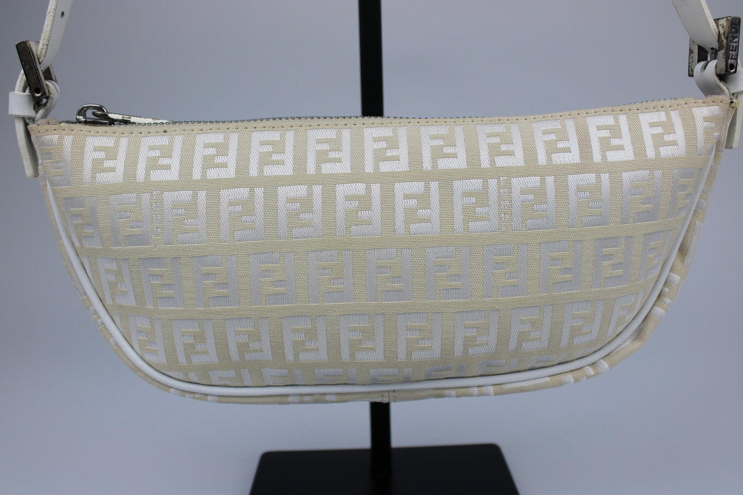Fendi Zucchino Half Moon Pochette Bag