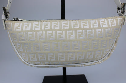 Fendi Zucchino Half Moon Pochette Bag