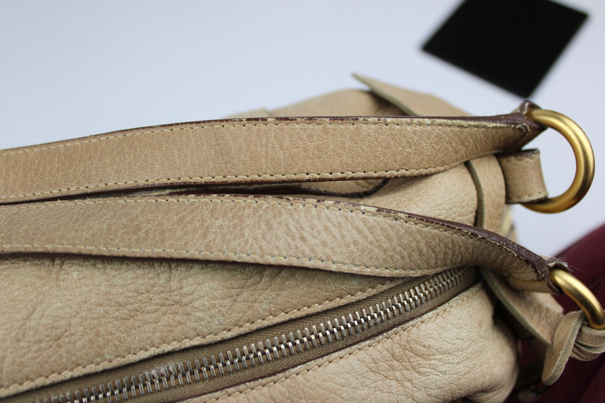Pre-owned Prada Cervo Leather Hobo Bag