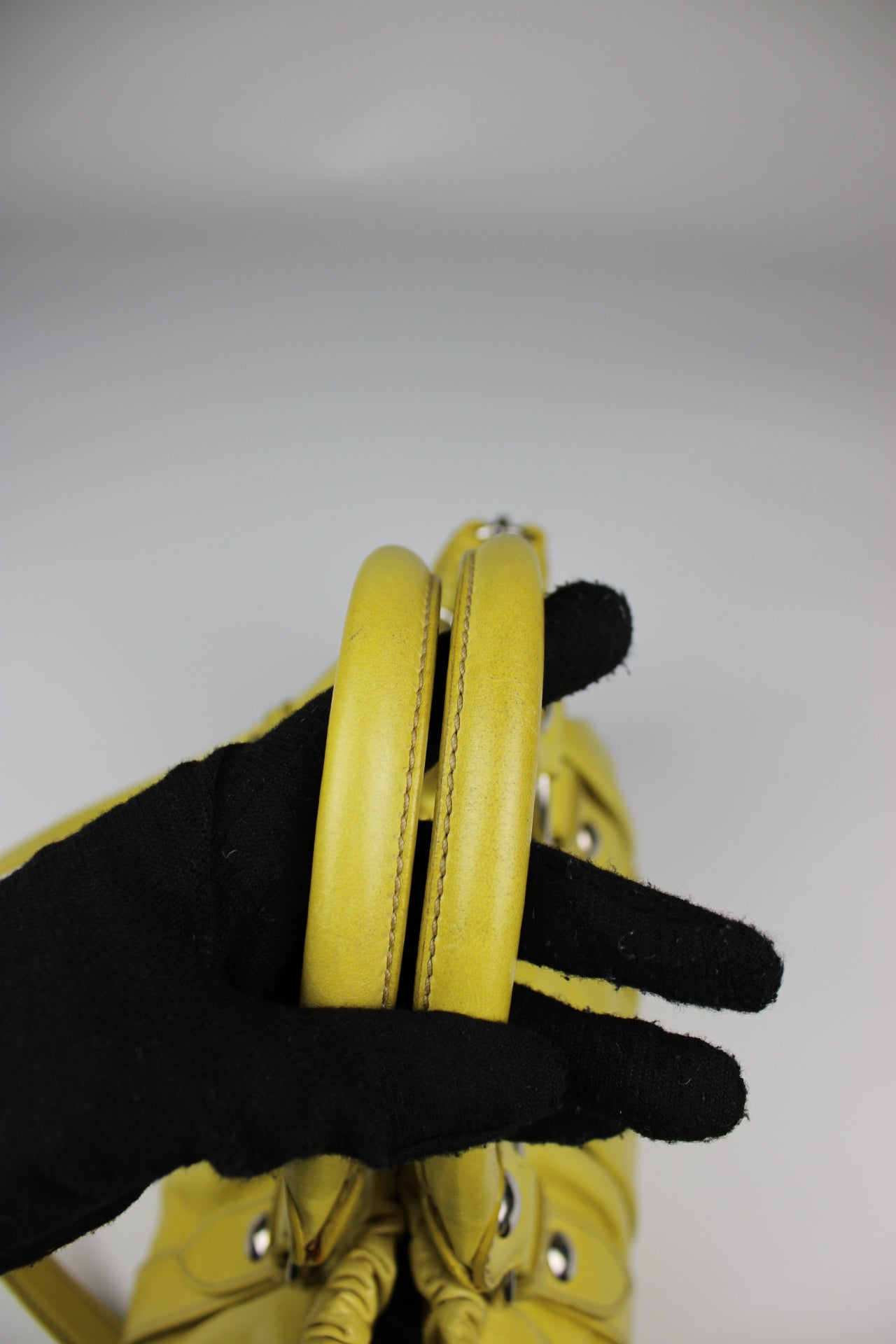 Miu Miu Yellow Vitello 2-Way Bag