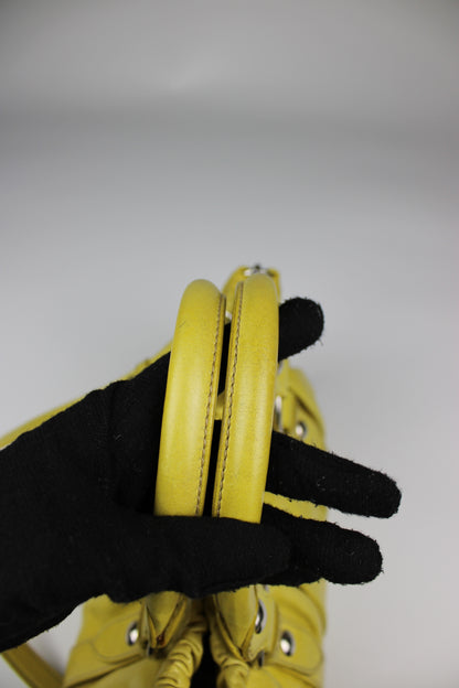 Miu Miu Yellow Vitello 2-Way Bag