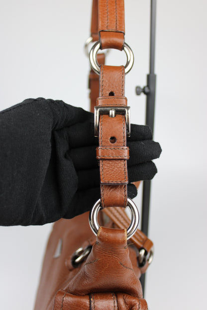 Prada Vit Daino Leather Two Way Bag
