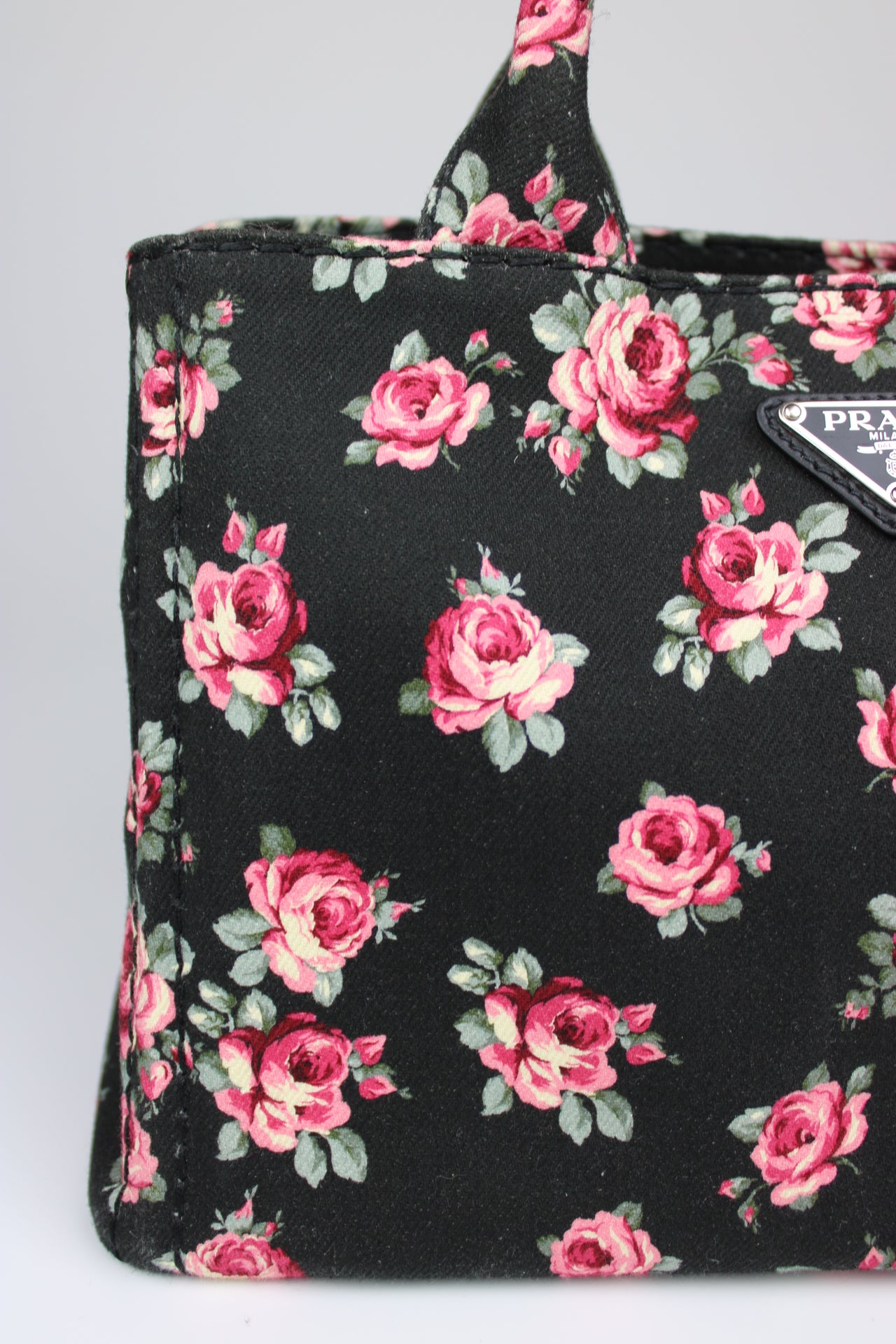 Prada Floral Canapa Bag