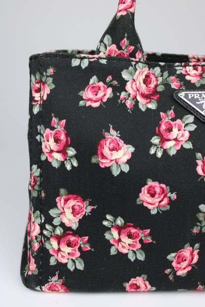Prada Floral Canapa Bag