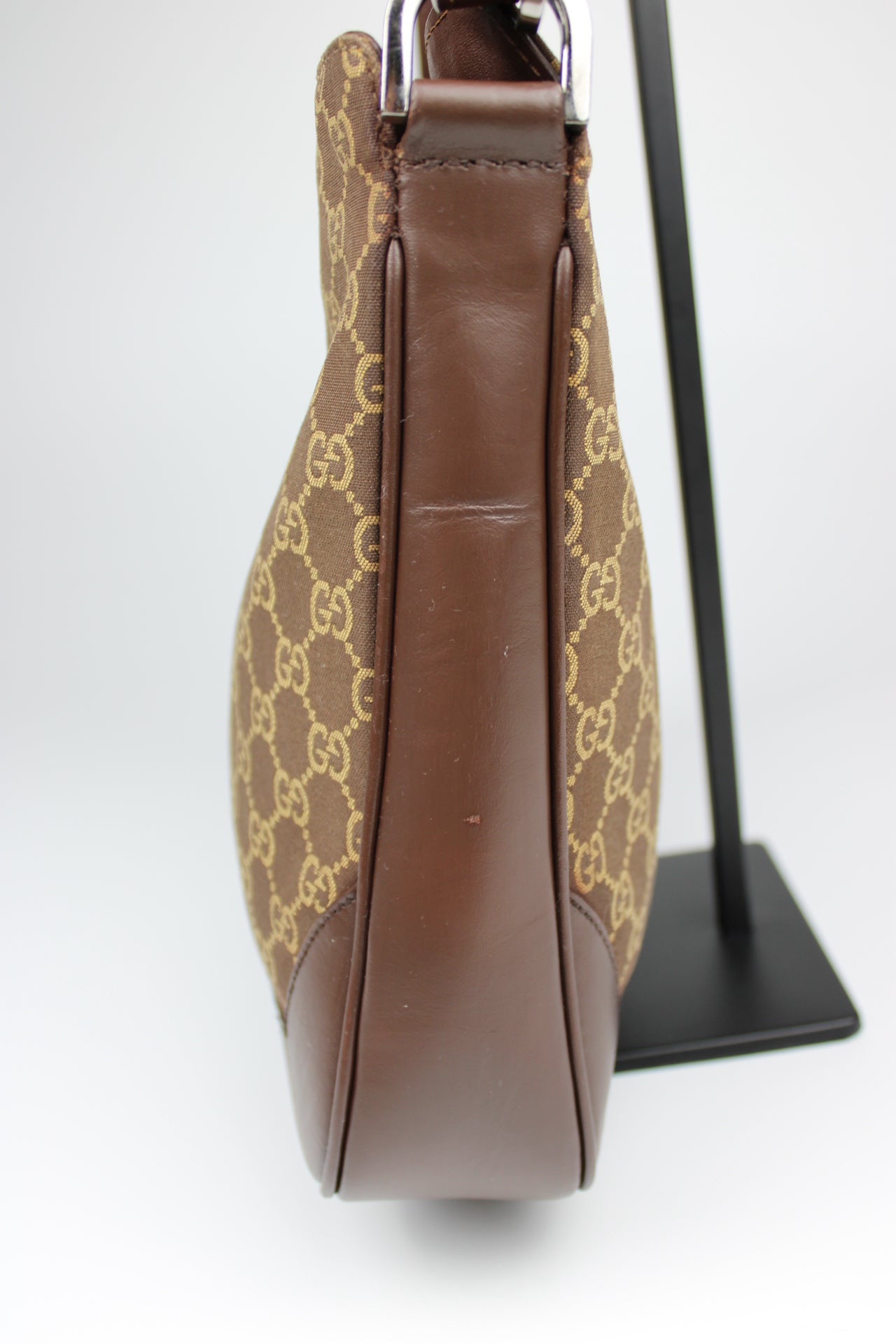 Gucci Monogram Bamboo Shoulder Bag