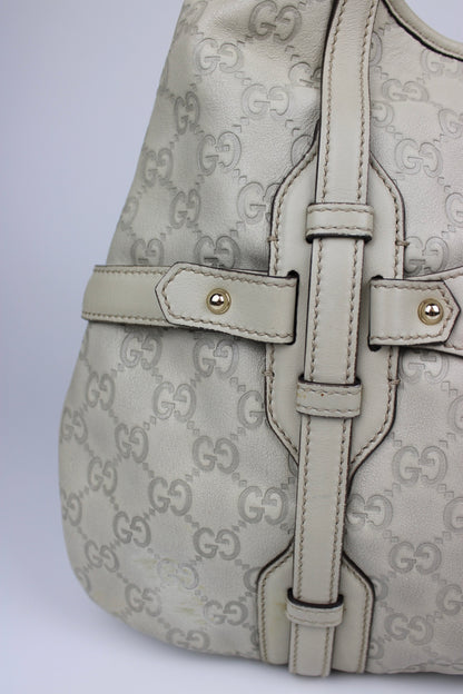 Pre-owned Gucci Monogram 85th Anniversary Leather Jackie Bag