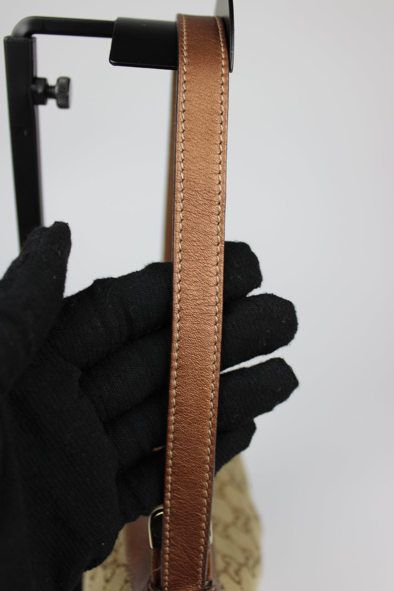 Gucci Monogram Pleated Charmy Pochette