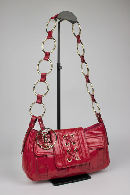 Yves Saint Laurent La Parisienne Patent O-Ring Strap Bag 2005