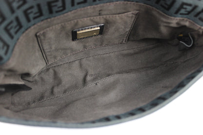 Pre-owned Fendi Zucchino Flap Shoulder Bag