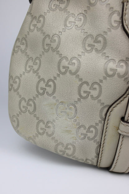 Pre-owned Gucci Monogram 85th Anniversary Leather Jackie Bag