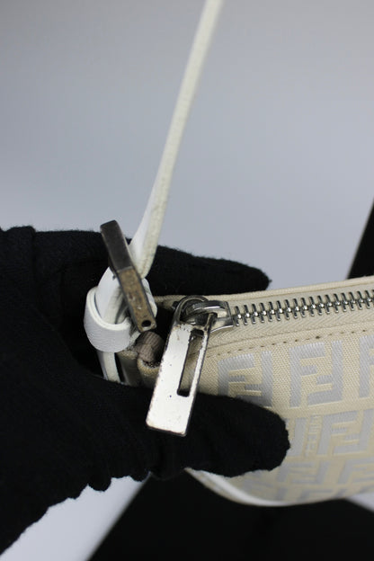 Fendi Zucchino Half Moon Pochette Bag