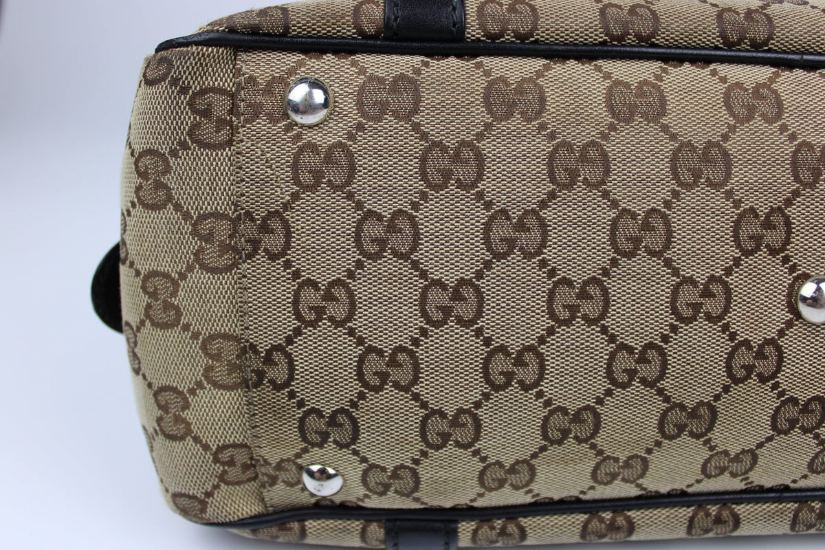 Pre-owned Gucci Monogram Interlocking GG Twins Shoulder Bag