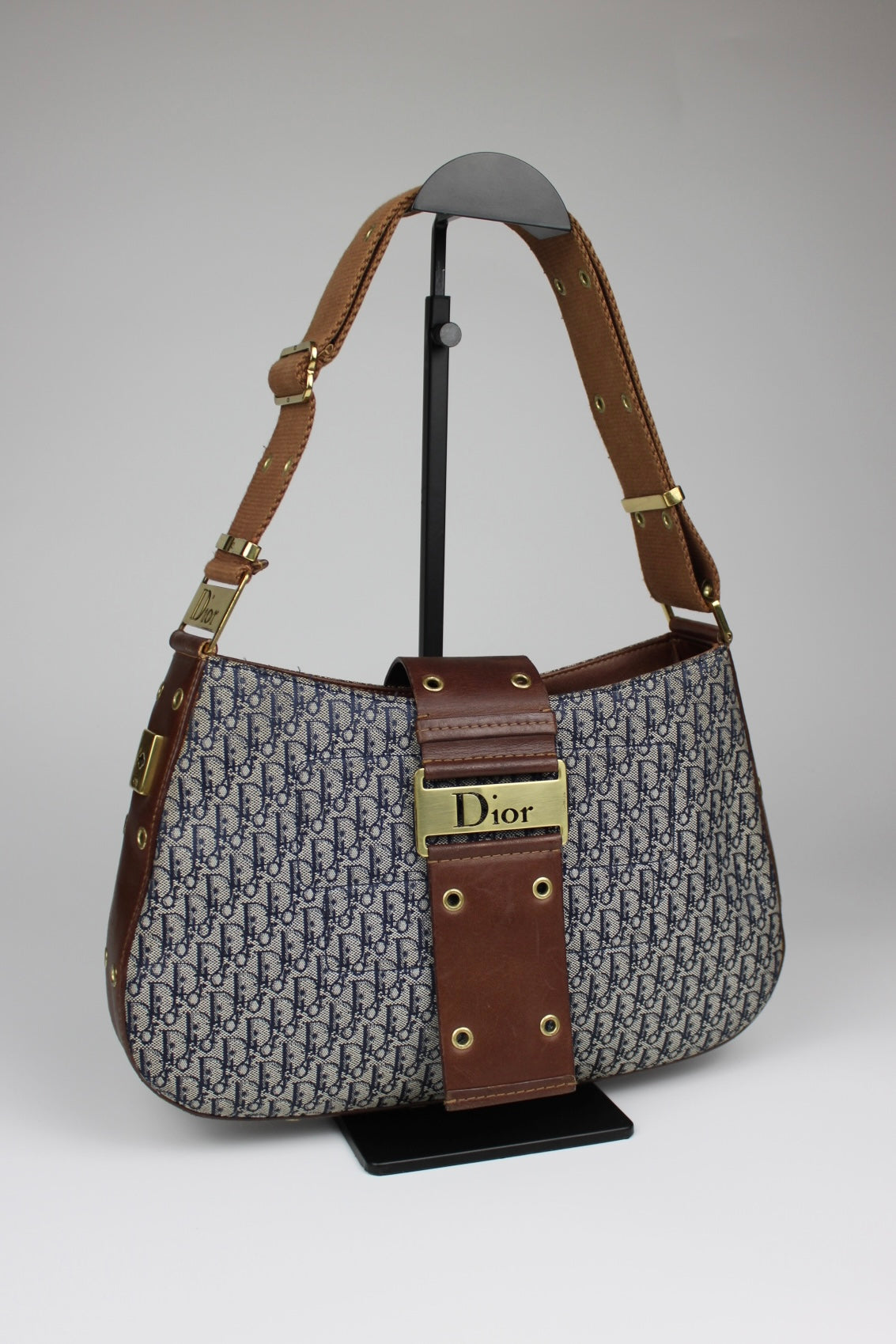 Dior Monogram Columbus Hobo Bag 2002