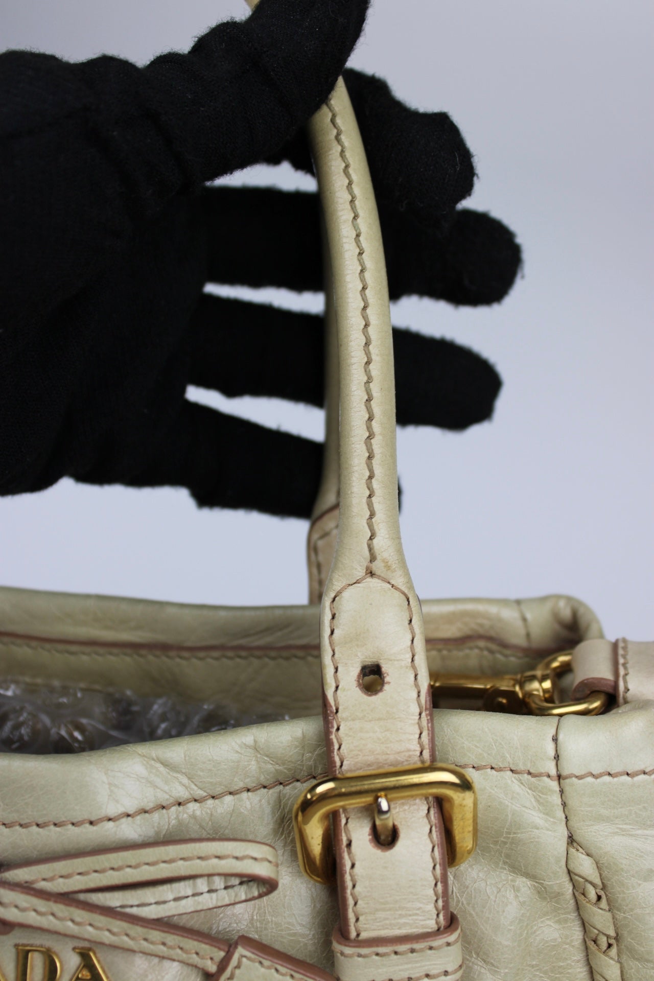 Prada Vitello Shine 2-Way Bow Bag