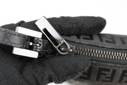 Fendi Zucchino Black Cross Body Bag