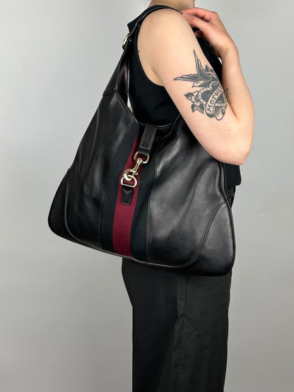 Gucci XL Jackie Leather Hobo Bag