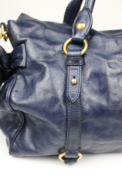 Miu Miu Navy Bow 2-Way Bag