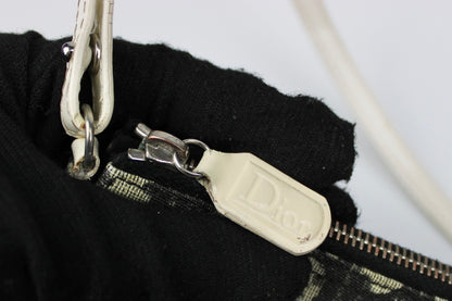 Pre-owned Dior Blue Monogram Mini Saddle Bag 2002
