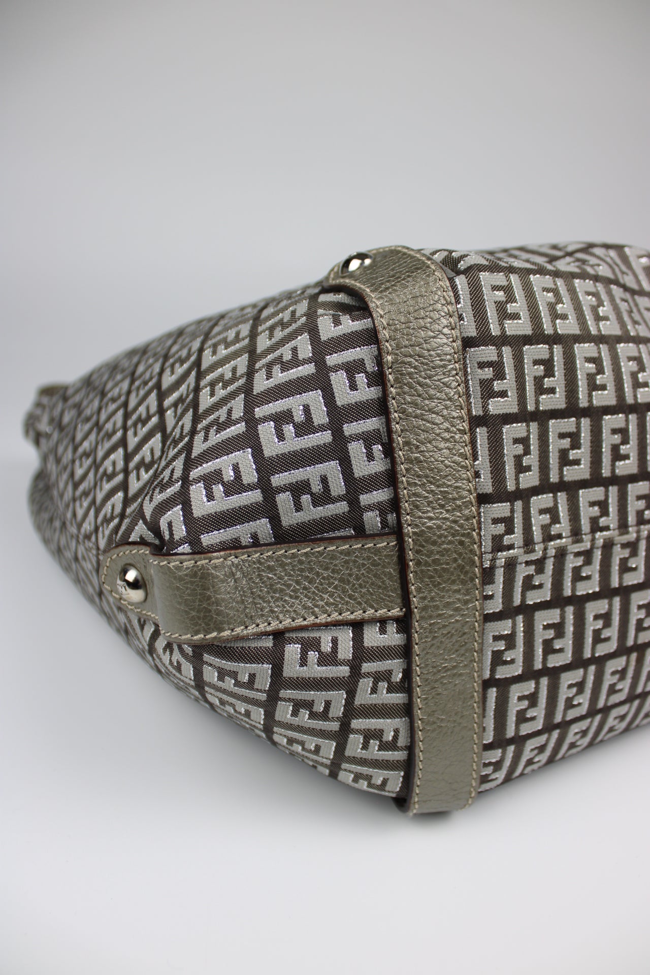 Fendi Zucchino Hobo Shoulder Bag