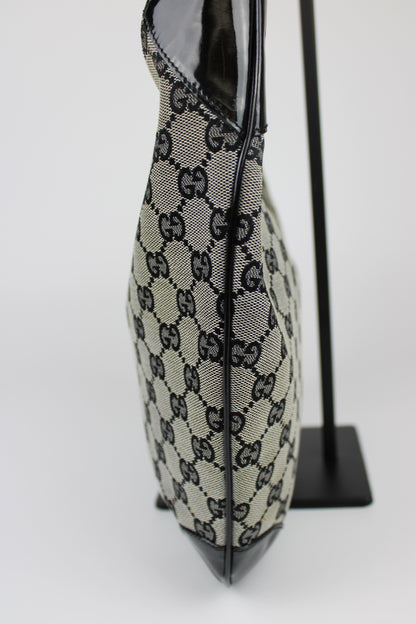Pre-owned Gucci Monogram Crescent Bag