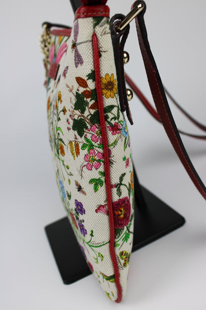 Gucci Floral Charm Cross Body Bag