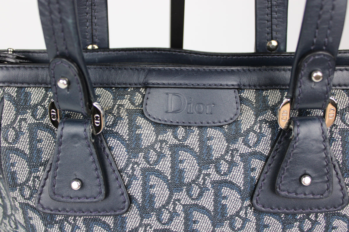 Pre-owned Dior Monogram Trotter Mini Tote Bag 2005